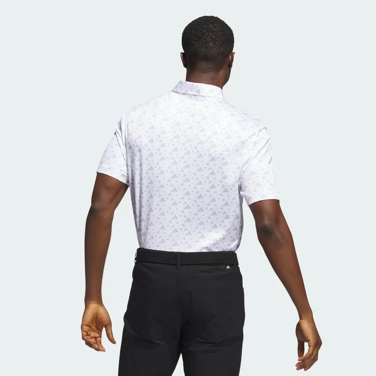 Adidas Core Allover Print Polo Shirt. 3