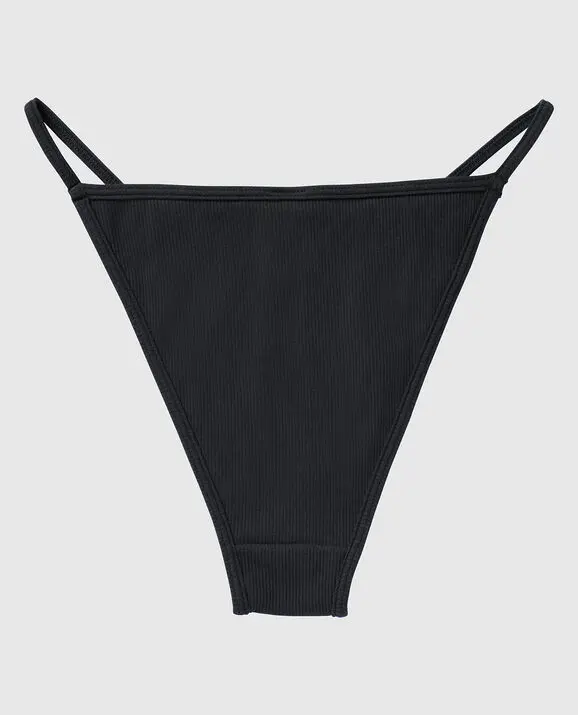 La Senza Ribbed Mini Cheeky Panty. 1