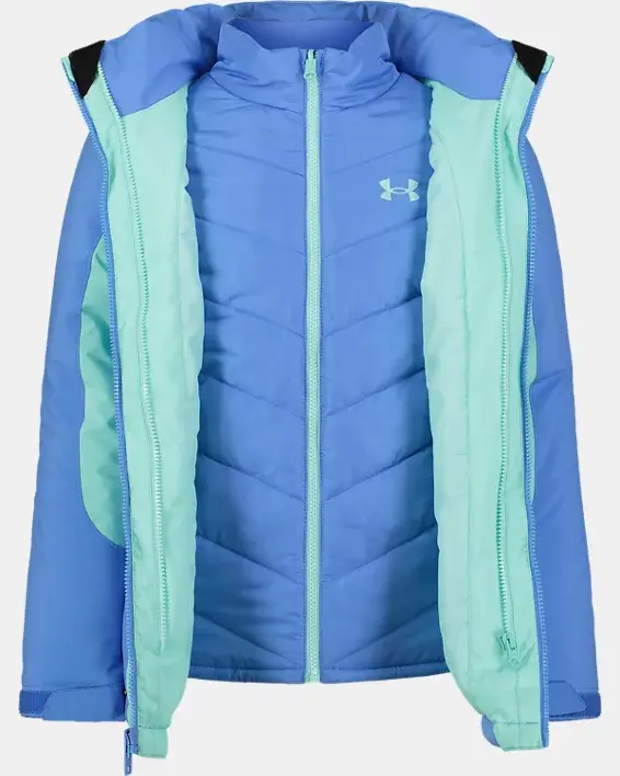 Under Armour Little Girls' UA Westward 3-in-1 Jacket. 2