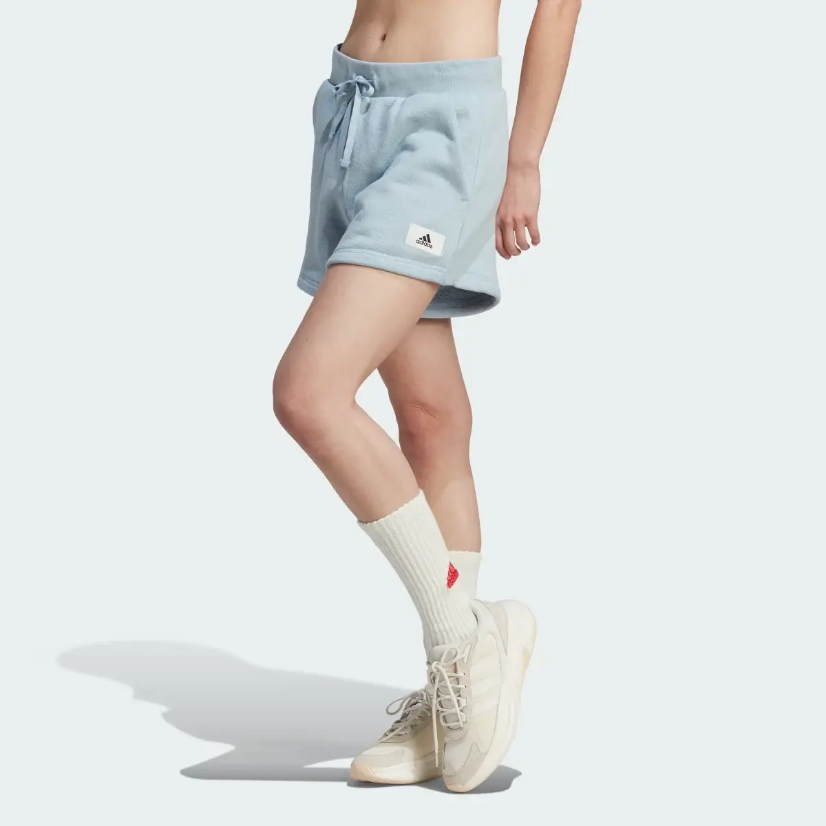 Adidas Lounge French Terry Shorts. 1