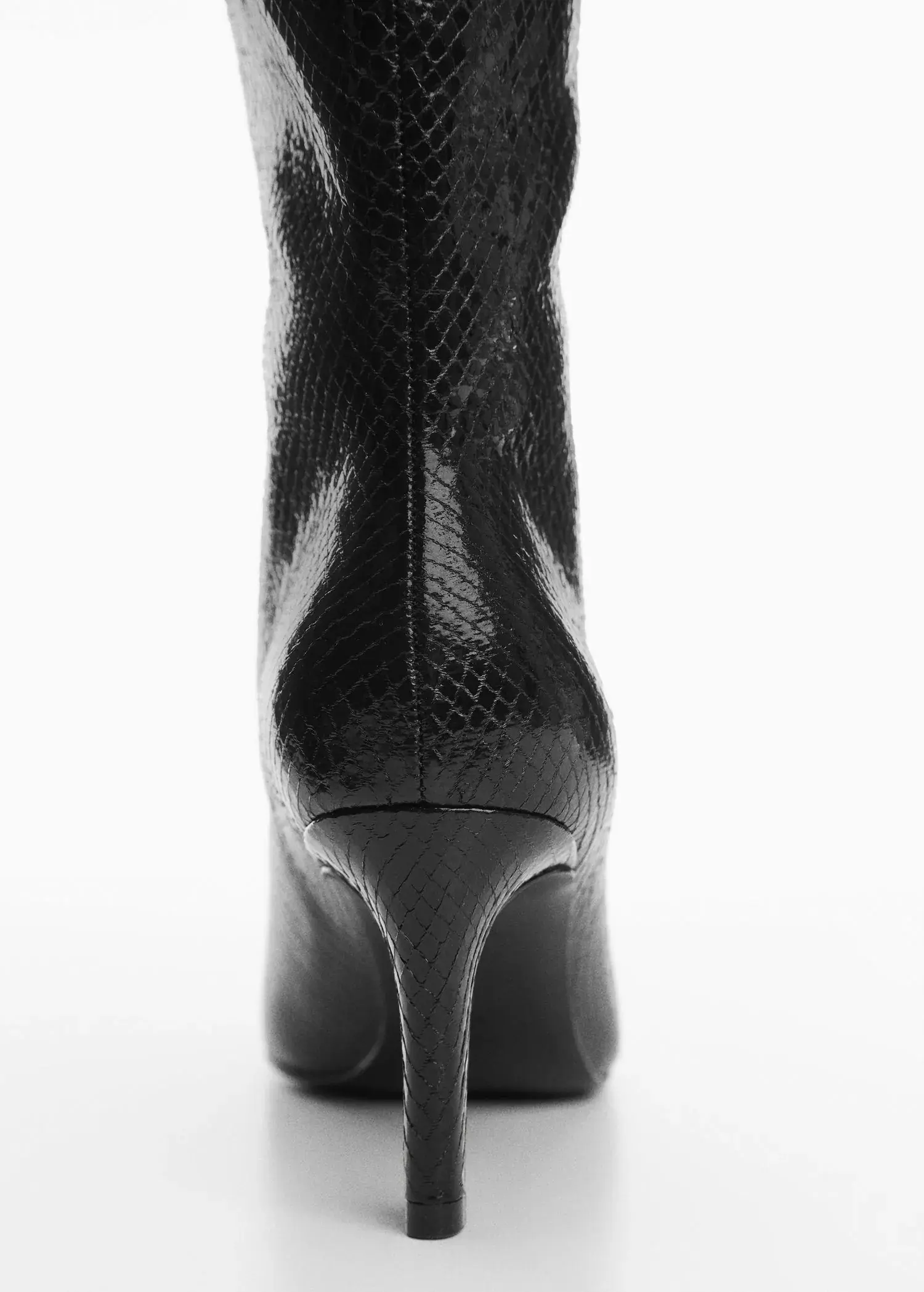 Mango Heeled boots with animal print effect. 3