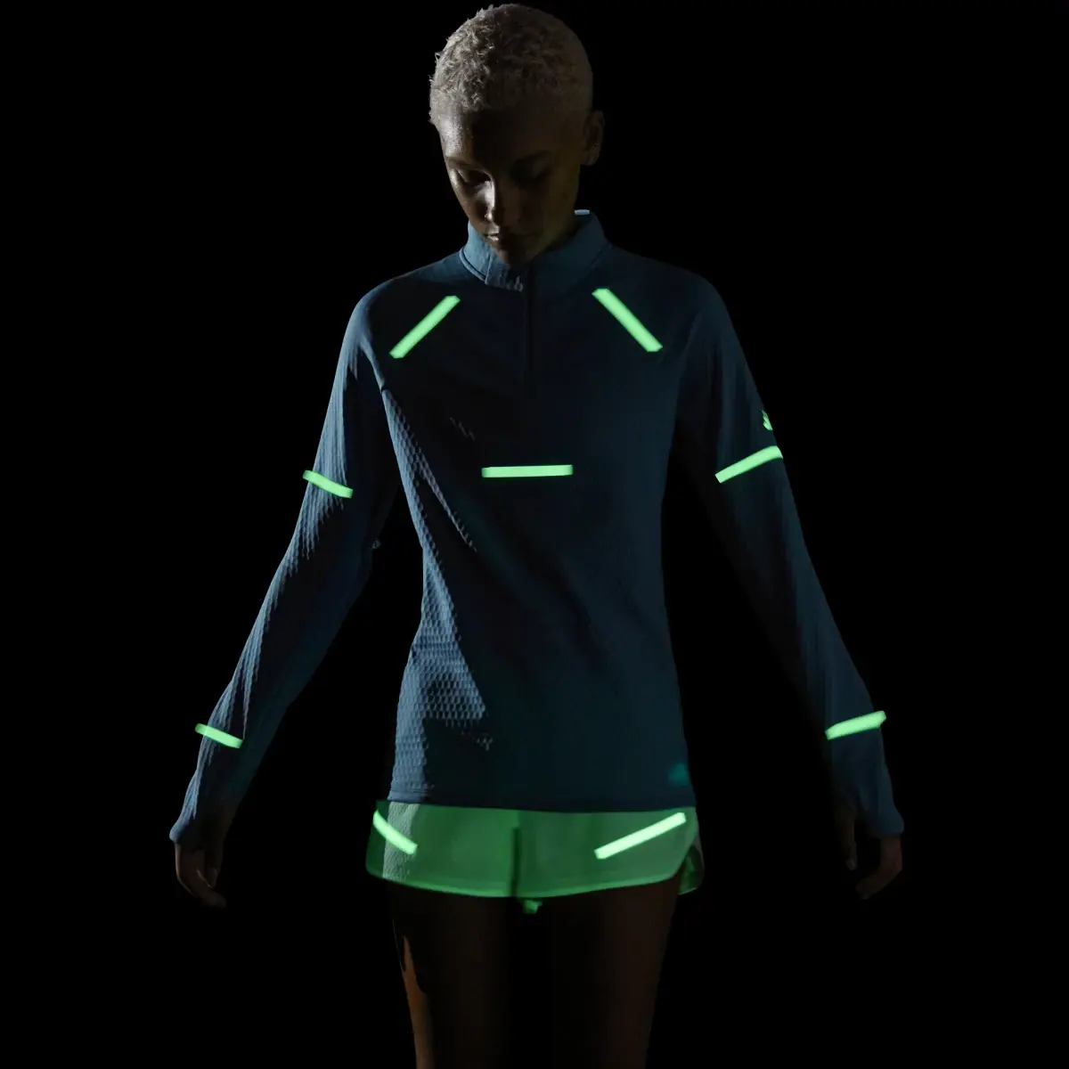 Adidas Maglia da running Reflect At Night X-City Long-Sleeve. 2