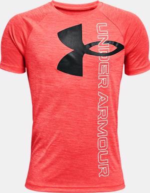 Boys' UA Tech™ Split Logo Hybrid Short Sleeve