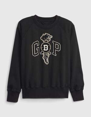 &#215 The Brooklyn Circus Kids Logo Sweatshirt black