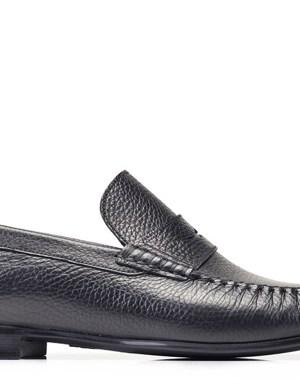 Siyah Günlük Bağcıksız Yazlık Erkek Ayakkabı -12266-