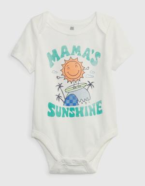 Baby 100% Organic Cotton Mix and Match Graphic Bodysuit multi