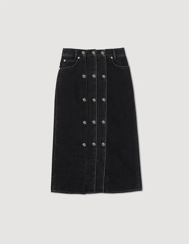 Sandro Denim skirt. 2