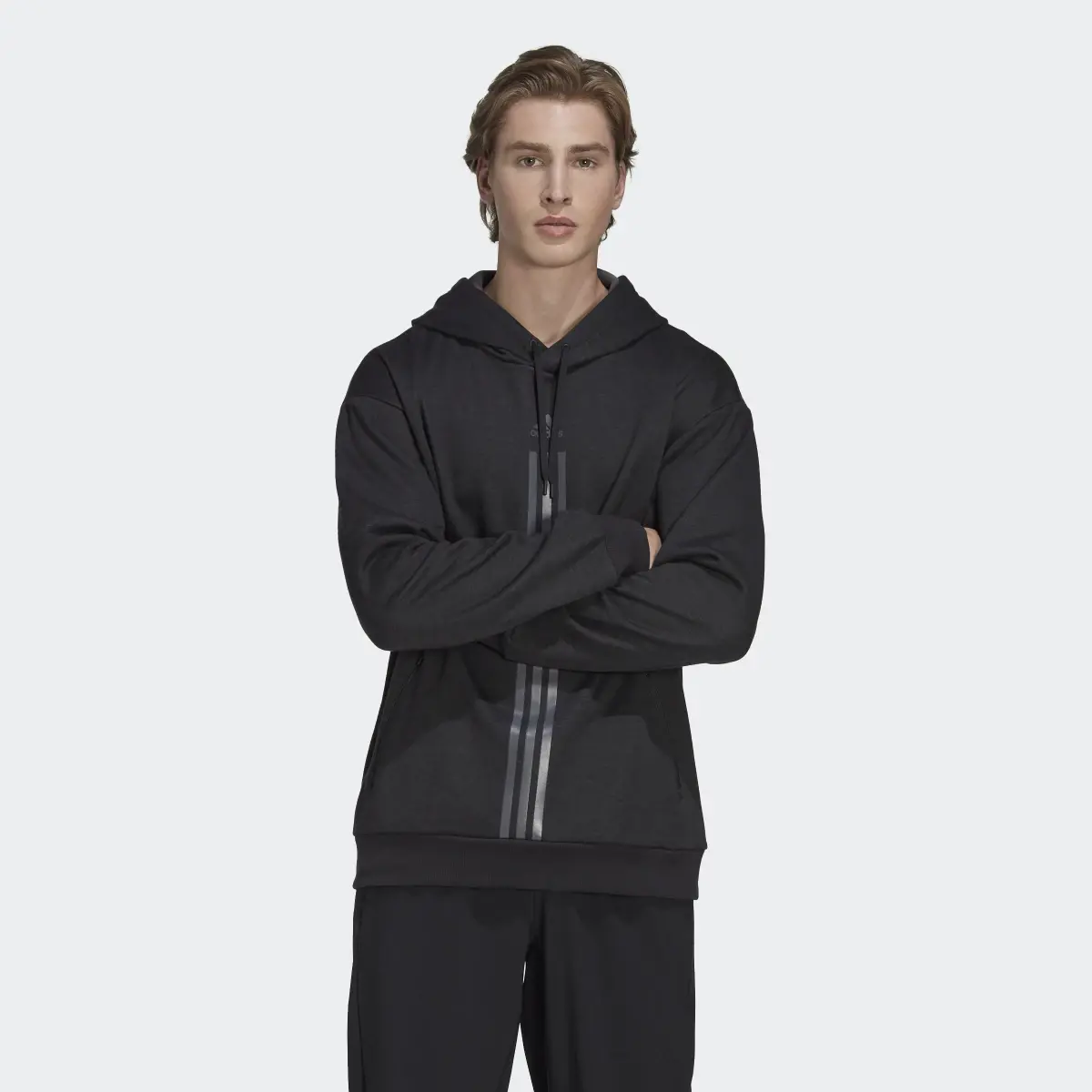 Adidas Felpa con cappuccio AlphaStrength Fleece. 2