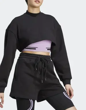 Adidas by Stella McCartney TrueCasuals Cropped Sportswear Sweatshirt