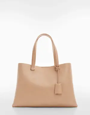 Shopper bag with dual compartment