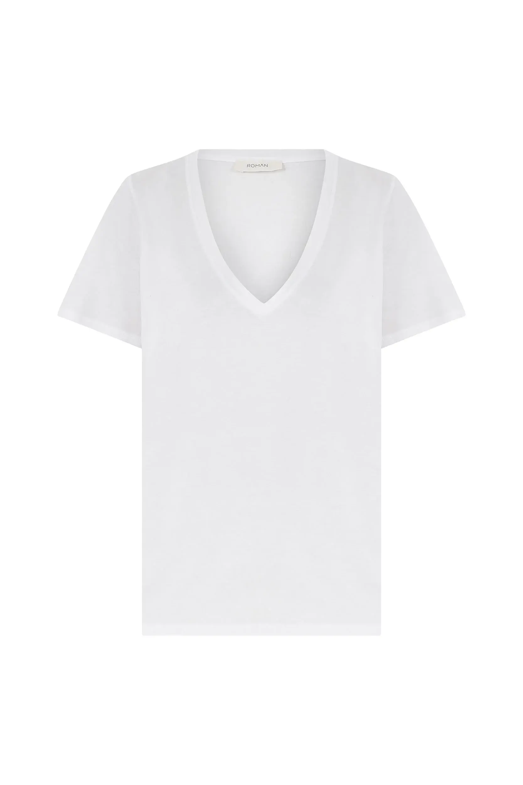 Roman Casual White T-Shirt - 1 / White. 1