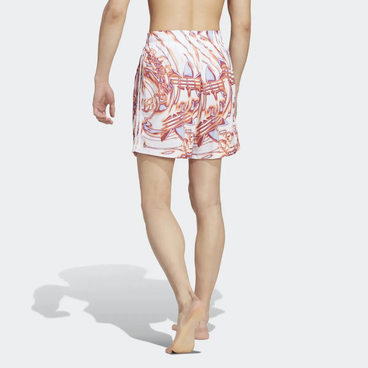Adidas Allover Print Swim Shorts. 2