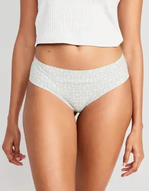 Old Navy Low-Rise Soft-Knit No-Show Hipster Underwear for Women multi