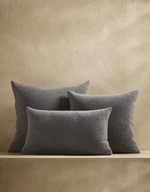 Forever Knit Cashmere Pillow gray