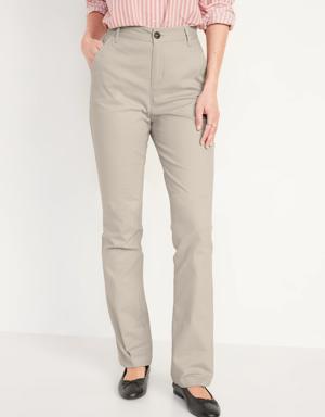 Old Navy High-Waisted Wow Flare Pants beige