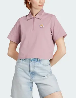 Cropped Polo Shirt