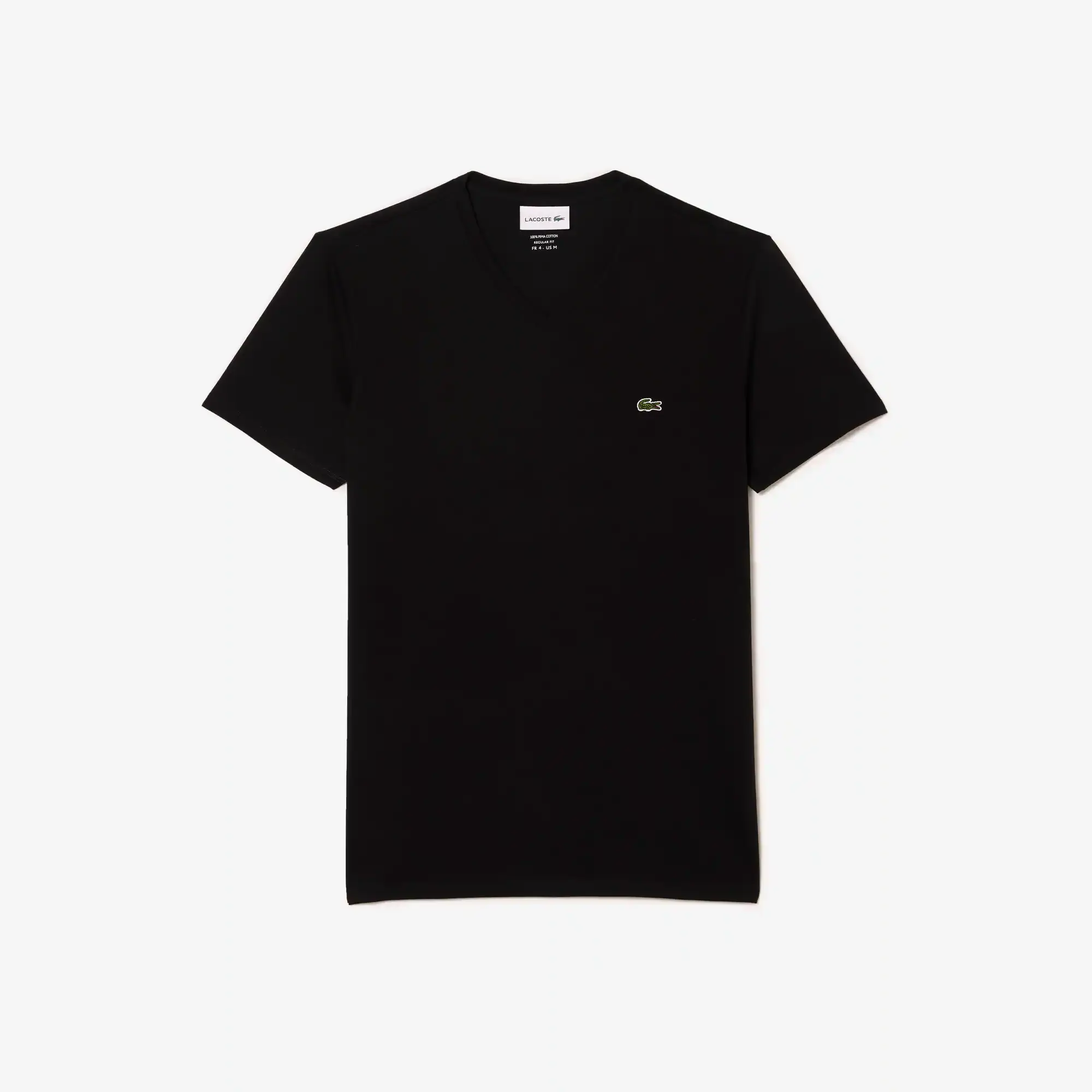 Lacoste Men's V-Neck Pima Cotton Jersey T-Shirt. 2 Lacoste Men's V-Neck Pima Cotton Jersey T-Shirt. 2
