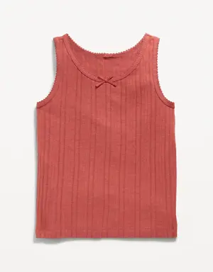 Old Navy Pointelle-Knit Tank Top for Toddler Girls pink