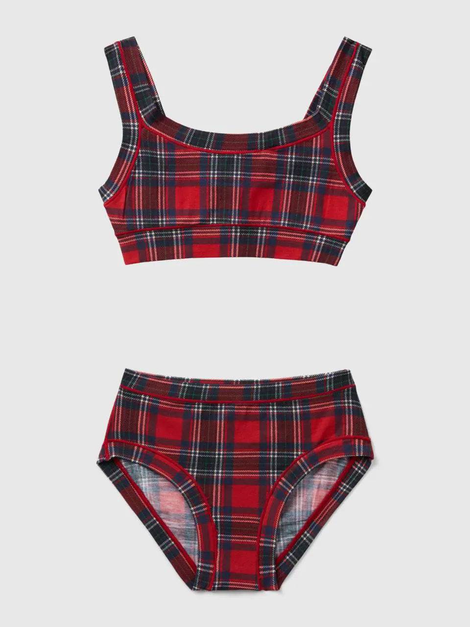 Benetton tartan top and briefs set. 1