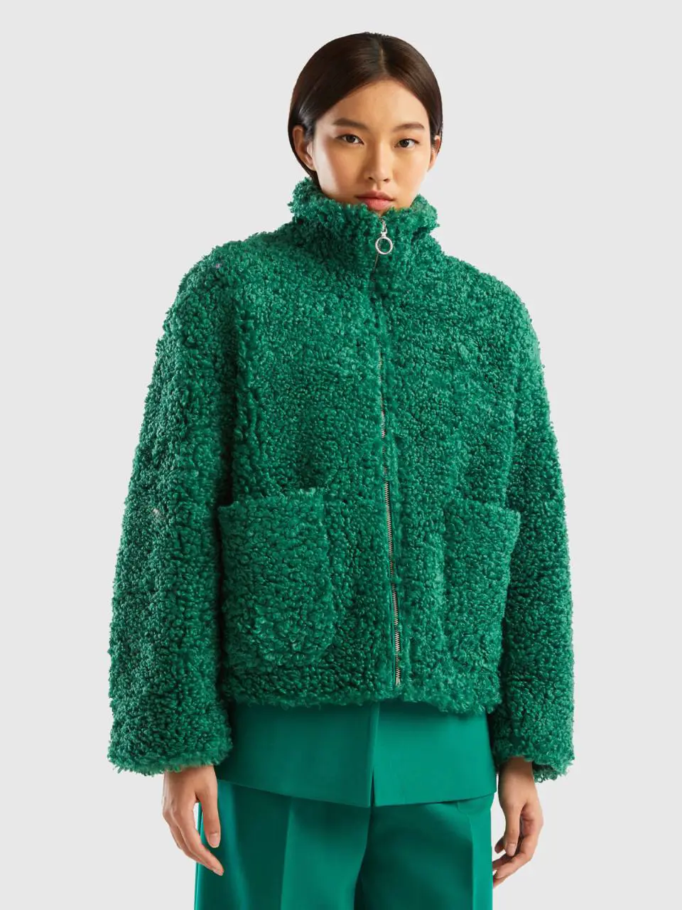 Benetton faux fur jacket. 1