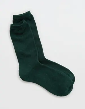 Tonal Metallic Crew Socks