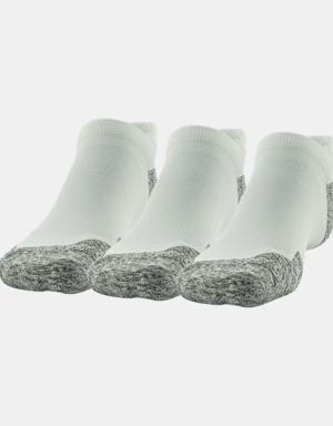 Unisex UA ArmourDry™ Run Cushion 3-Pack No Show Tab Socks