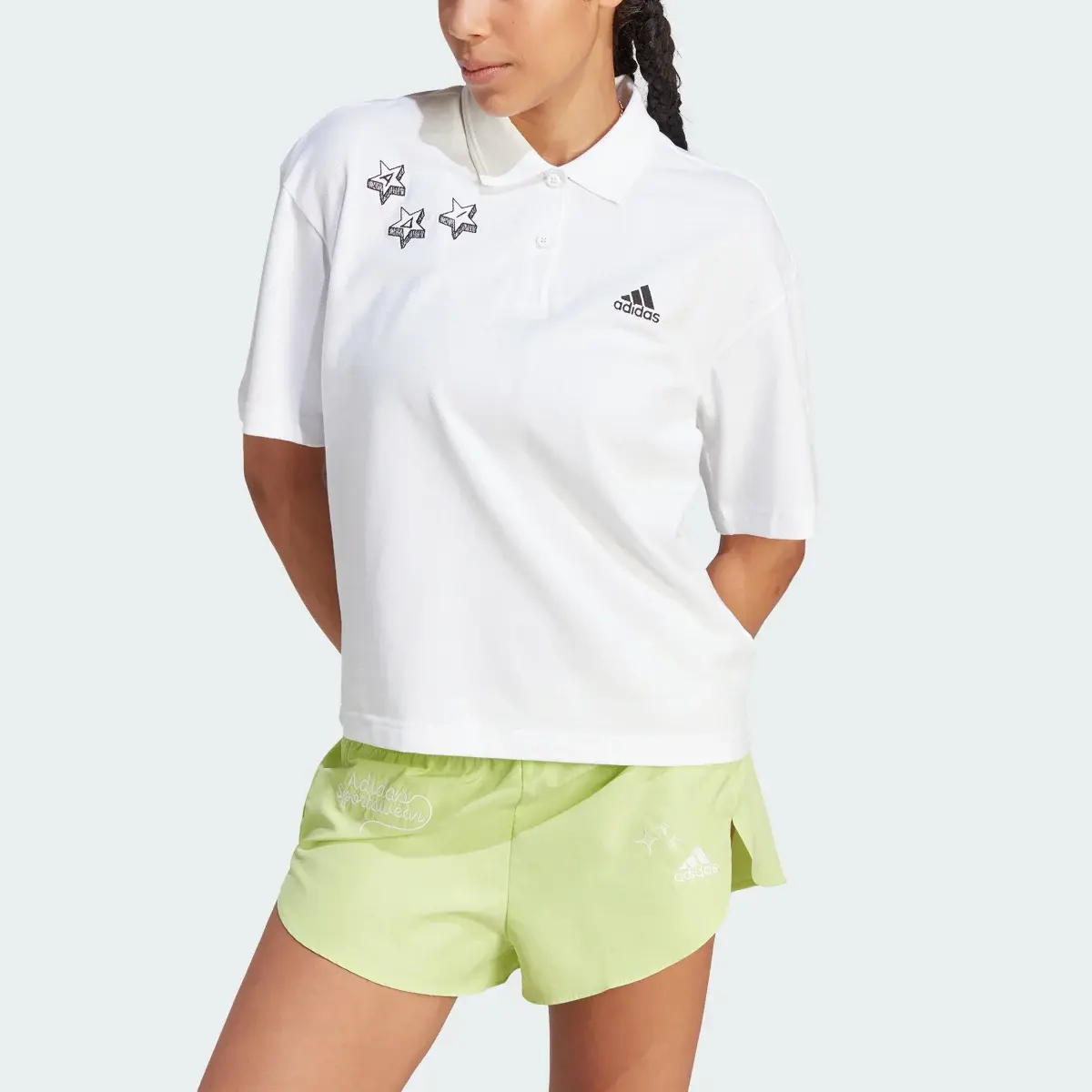 Adidas Polo broderie Scribble. 1