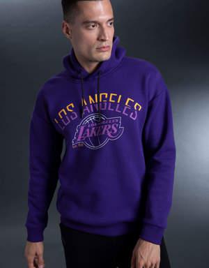 Fit NBA Los Angeles Lakers Comfort Fit Kapüşonlu Sweatshirt