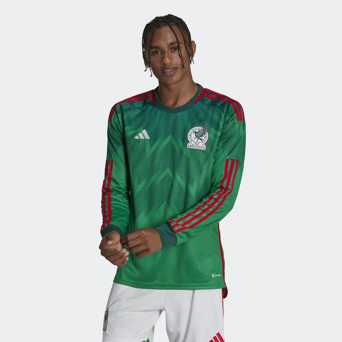 Adidas Jersey Manga Larga Local Selección Nacional de México. 2