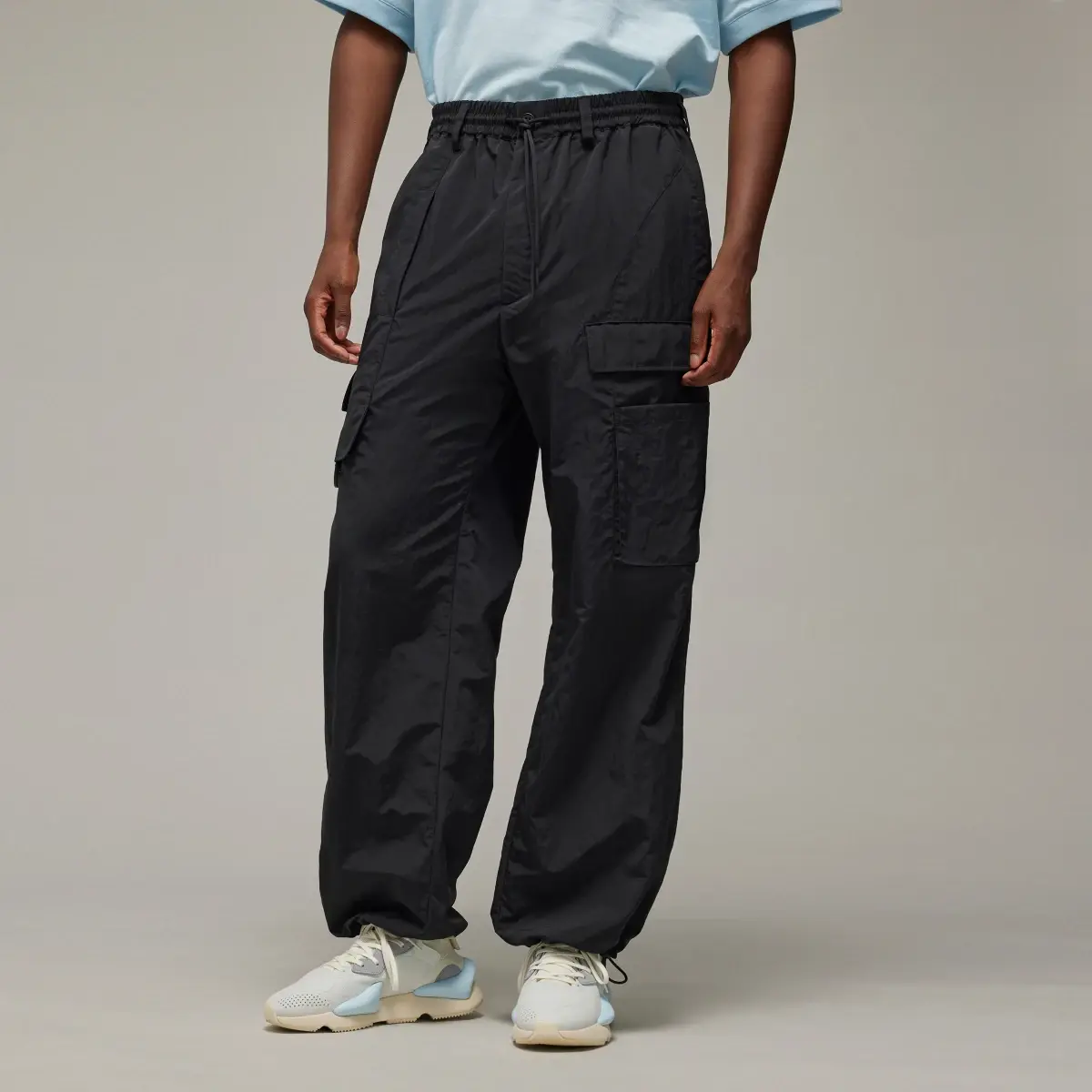Adidas Y-3 Crinkle Nylon Pants. 1