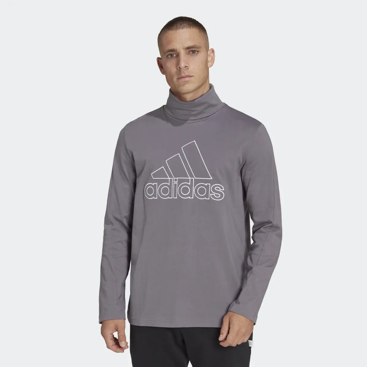 Adidas Future Icons Embroidered Badge of Sport Long-Sleeve Top. 2