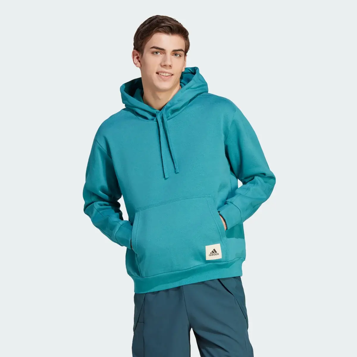 Adidas Lounge Fleece Kapüşonlu Üst. 2