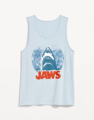 JAWS™ Gender-Neutral Graphic Tank Top for Adults blue