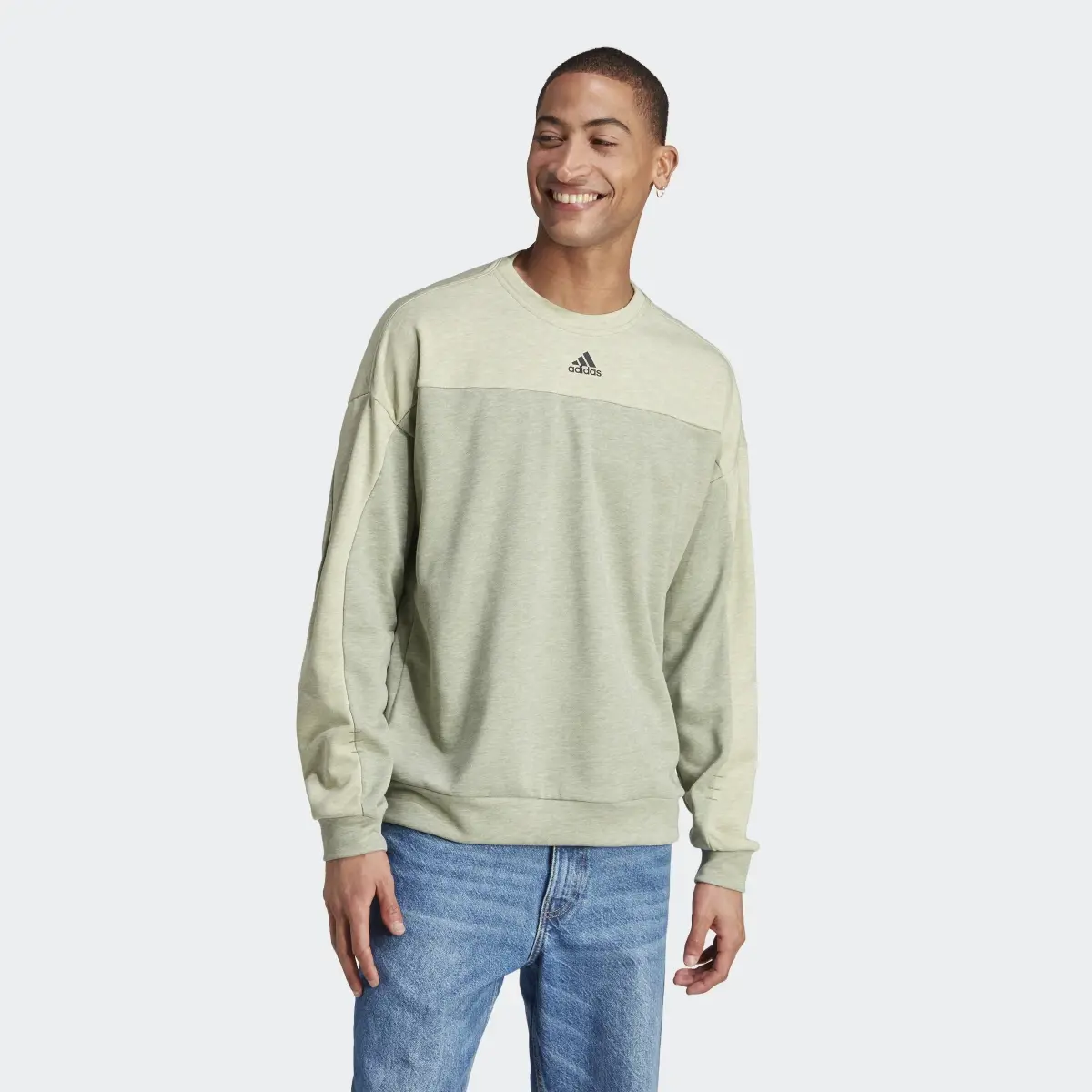 Adidas Mélange Crew Sweatshirt. 2