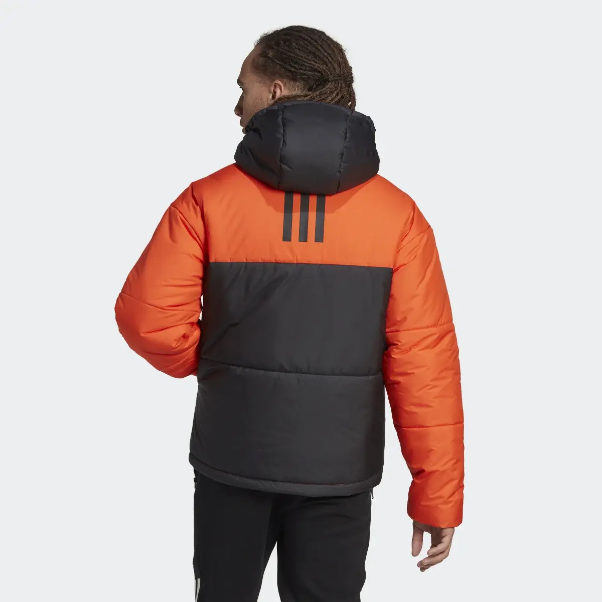 Adidas BSC 3-Stripes Puffy Hooded Jacket. 3