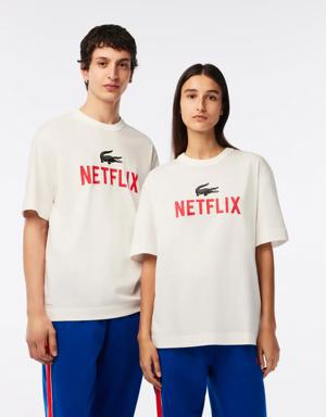 Unisex Lacoste x Netflix Loose Fit Organic Cotton T-Shirt