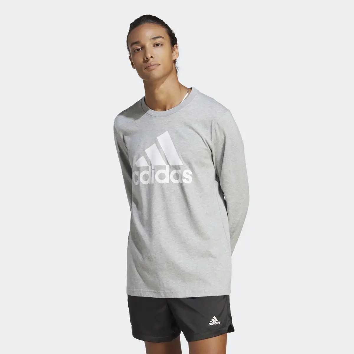 Adidas Essentials Long Sleeve Tee. 2