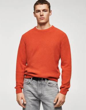Bawełniany sweter z teksturą