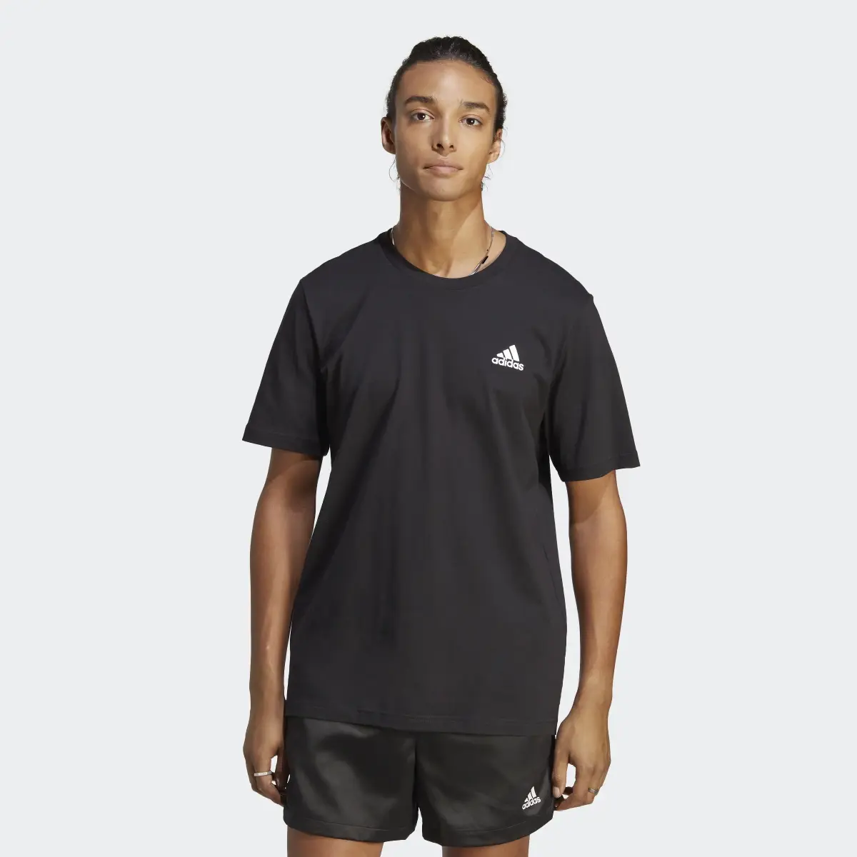 Adidas T-shirt Essentials Single Jersey Embroidered Small Logo. 2