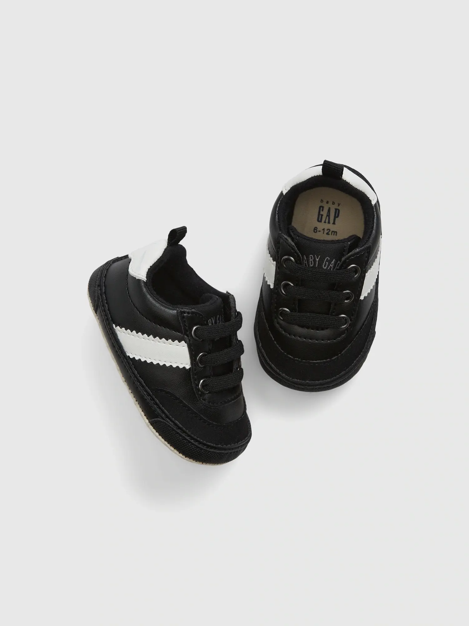 Gap Baby Stripe Sneakers black. 1