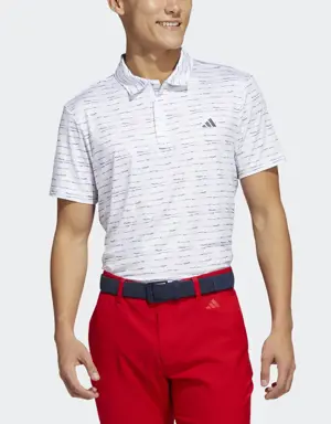 Stripe Zip Golf Polo Shirt