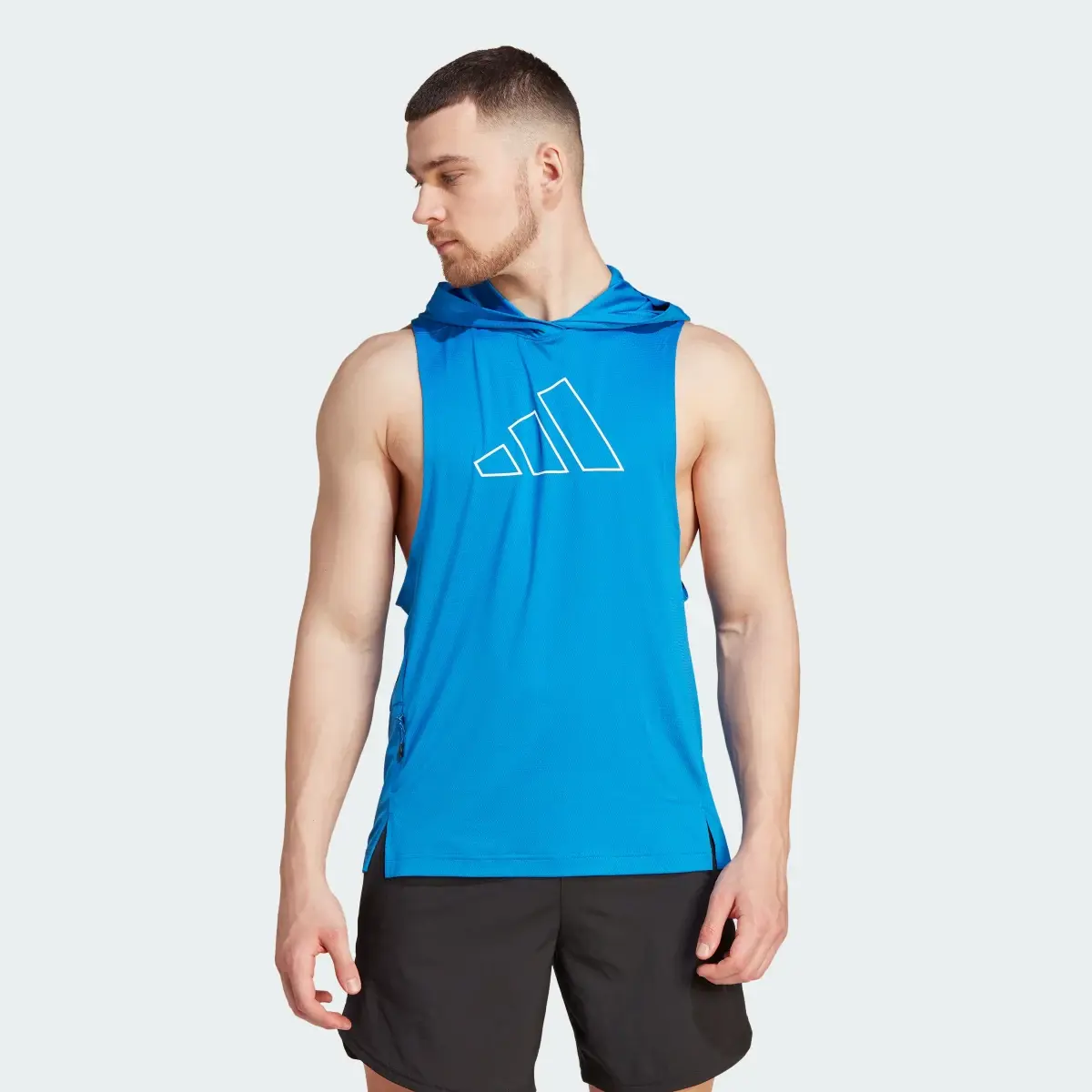 Adidas Train Icons Big Logo Training Hoodie Tank Top. 1