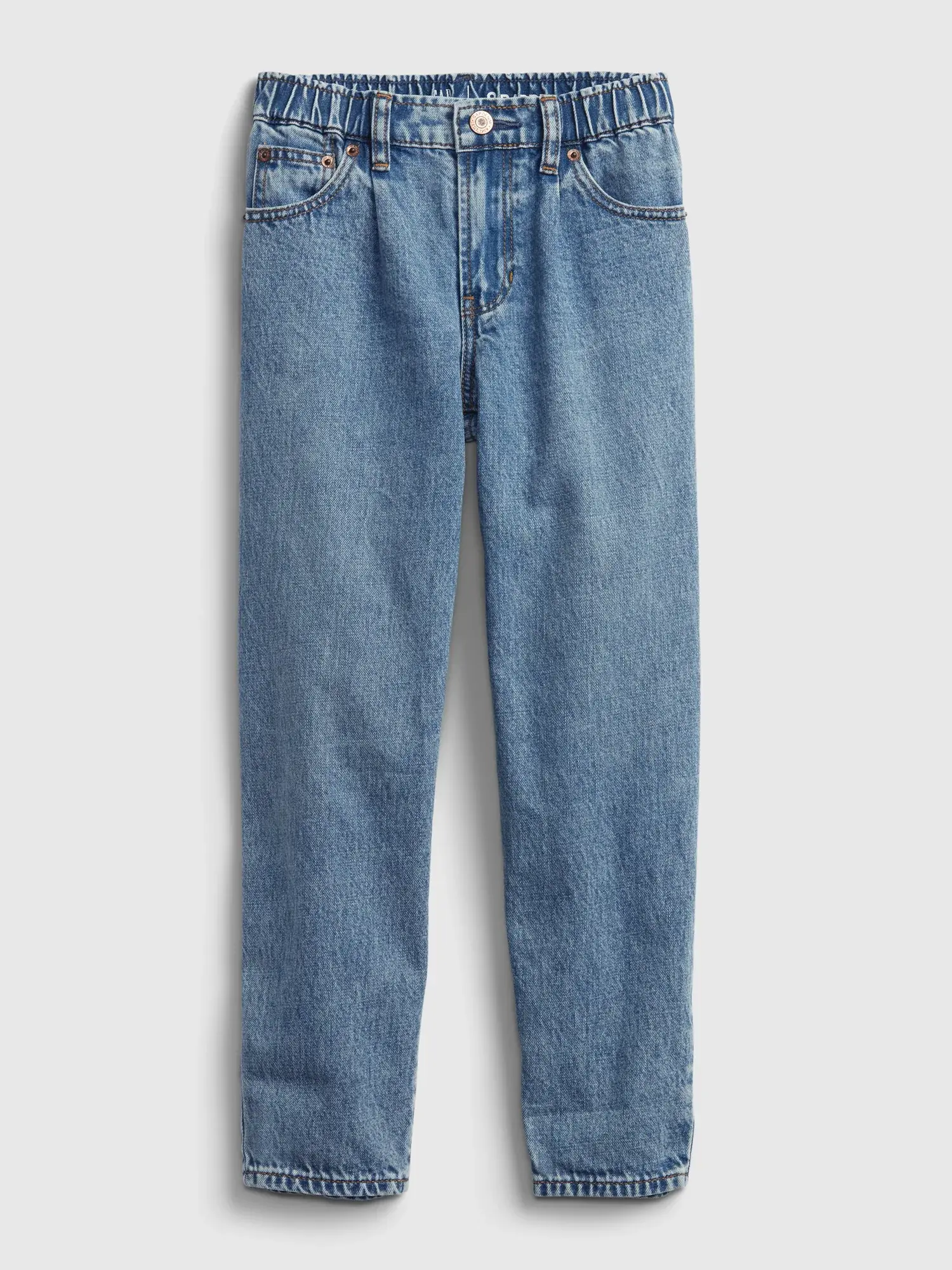 Gap Kids Barrel Jeans with Washwell &#153 blue. 1