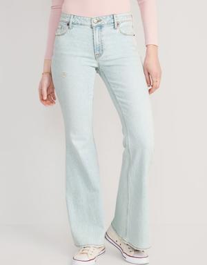Mid-Rise Super-Flare Jeans for Women blue