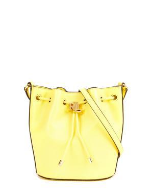 Medium Andie Sarı Ağzı Büzgülü Kadın Deri Çanta