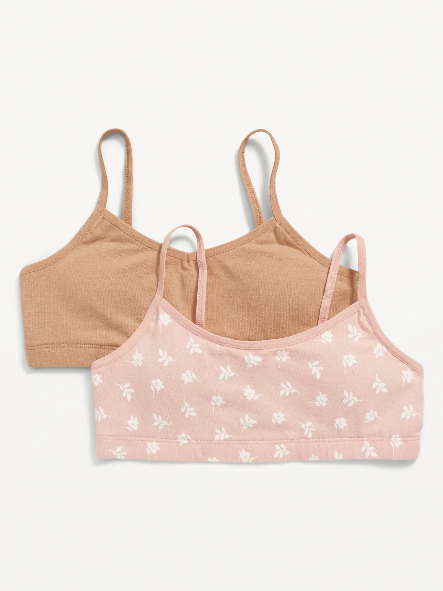 Old Navy Jersey-Knit Cami Bra 2-Pack for Girls pink. 1