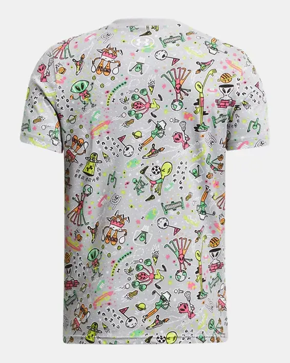Under Armour Boys' UA Out Of This World All Sports Short Sleeve. 2