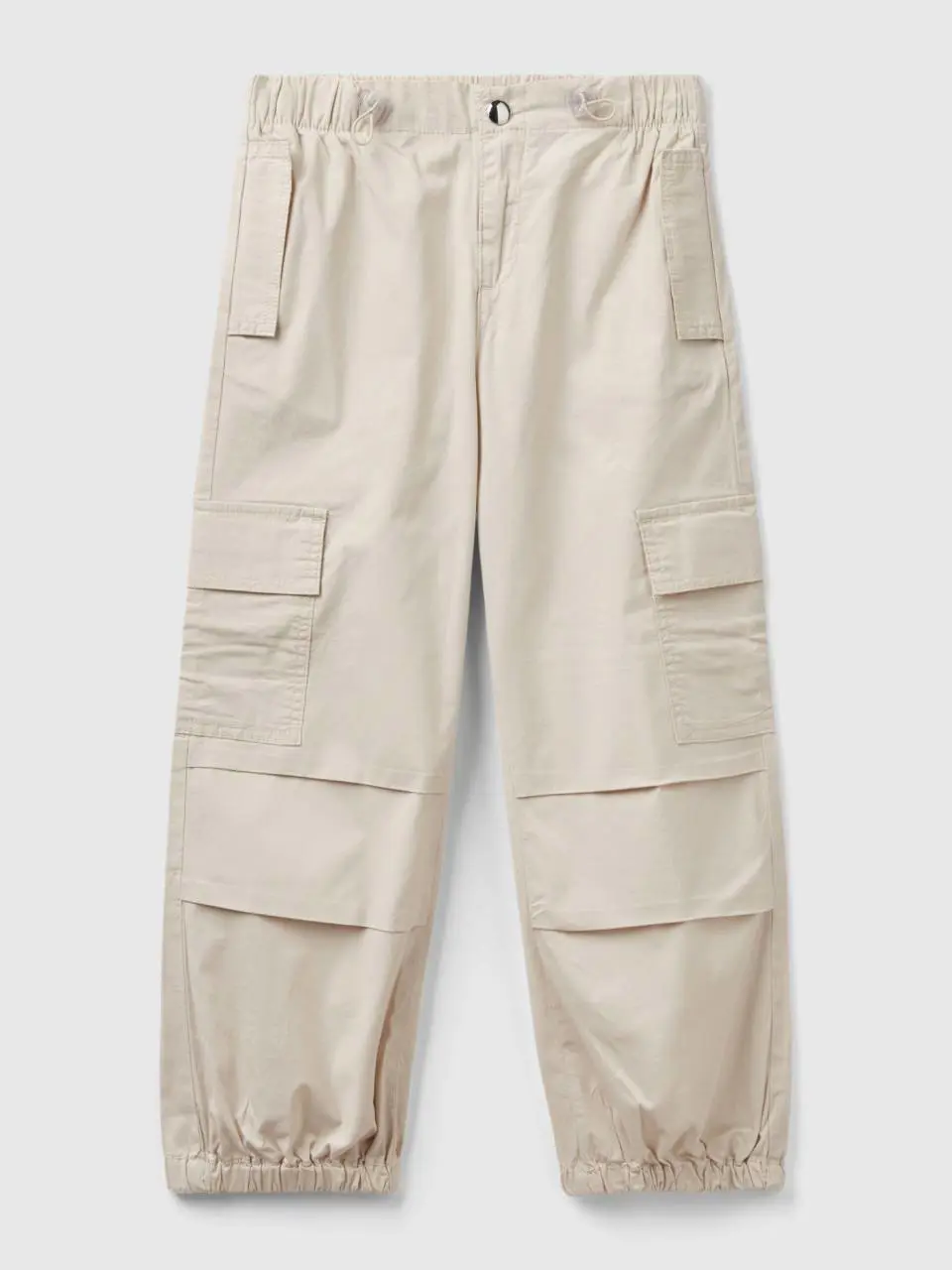 Benetton stretch cotton cargo trousers. 1