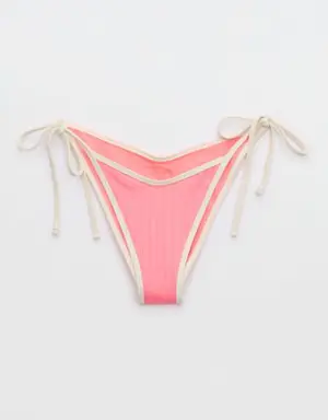 Wide Rib Low Rise Tie Cheekiest Bikini Bottom