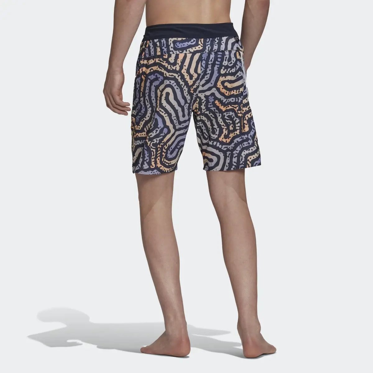 Adidas Classic-Length Colour Maze Tech Board Shorts. 2